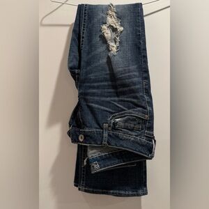 Refuge‎ Runway Everyday Boot Women's Low Rise Stretch Faded Blue Jeans Size 8L